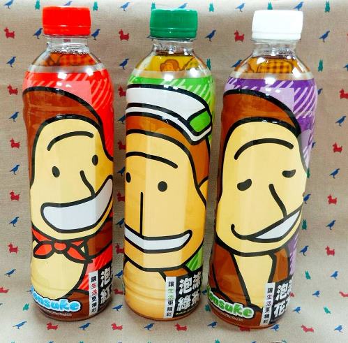 台湾限定：もんすけパッケージの飲料
